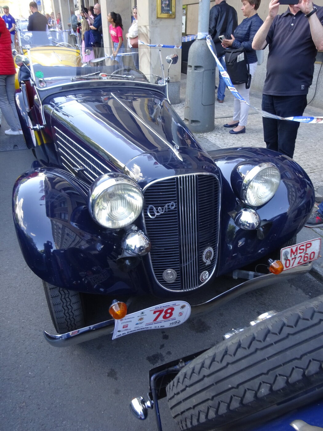 Exact 1936 Aero 50 roadster stated by the source and visually consistent with the open body profiled.