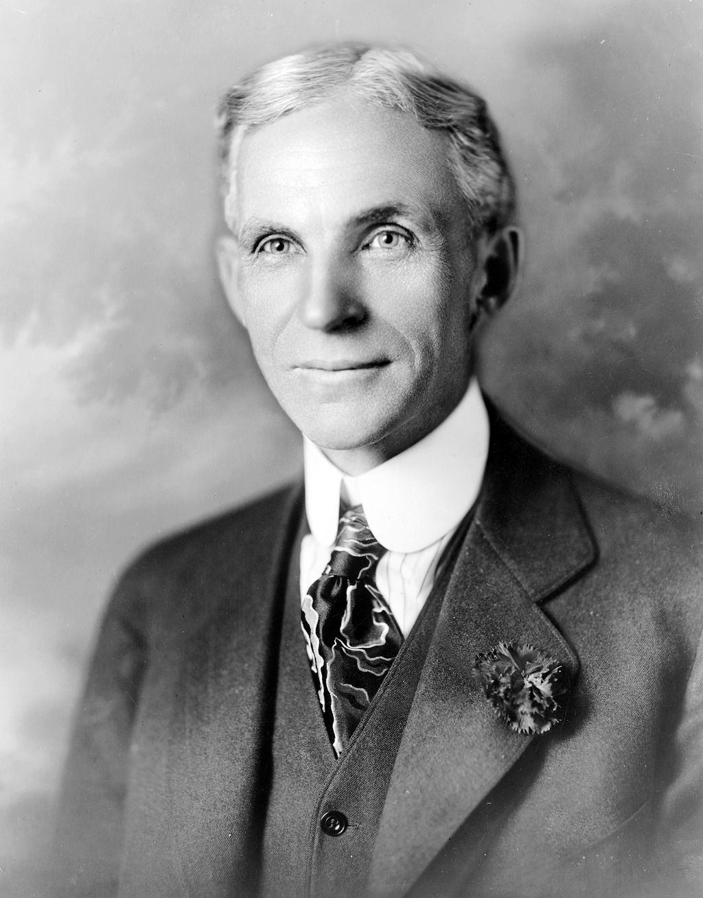 Henry Ford in a circa-1919 identification portrait by Fred Hartsook.
